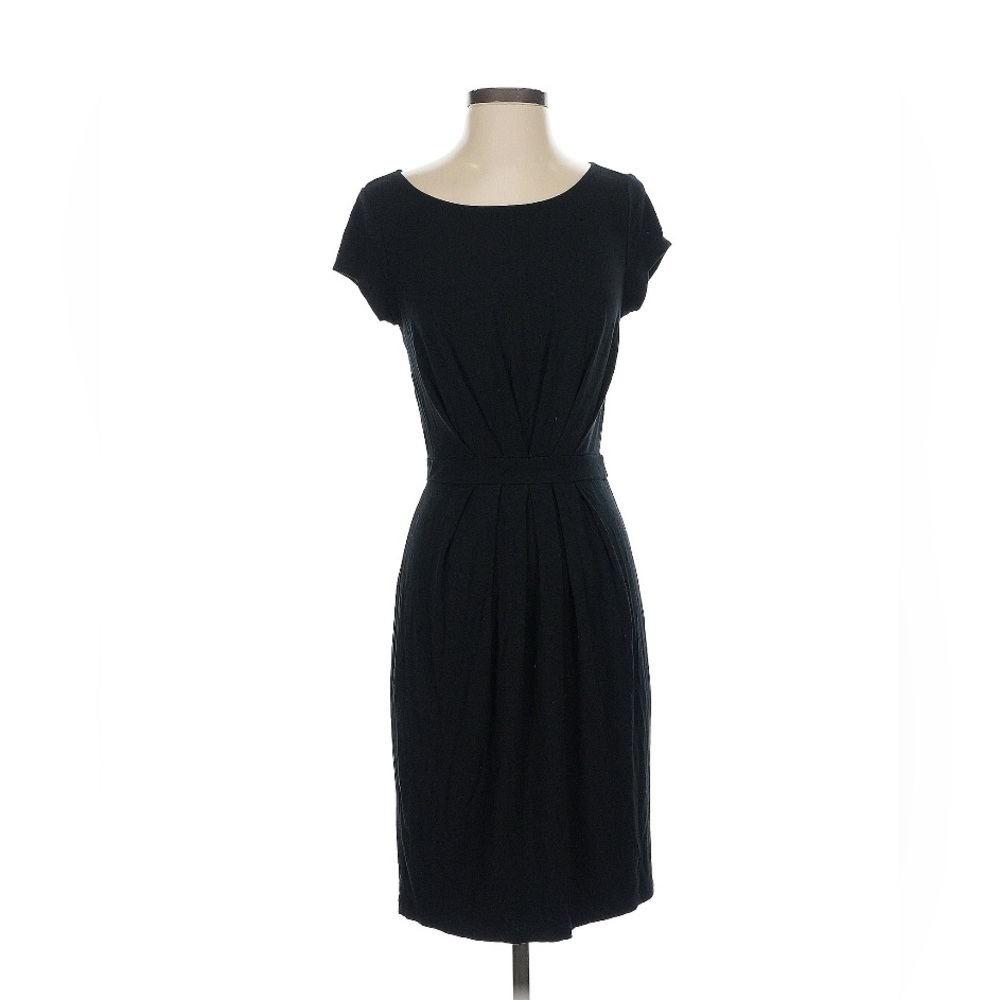 Tart Black Sheath Mini Dress with Cap Sleeves